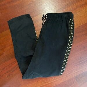 Lovers + Friends Black Embellished Pants - Sz Medium